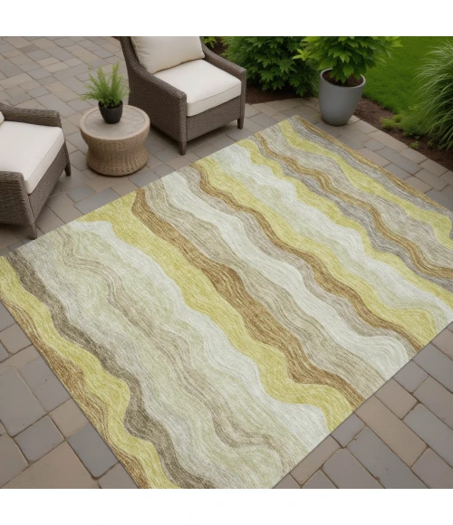 Addison Rugs Chantille Gold ACN2397 5ft. x 7ft.6in. Rect. Rug