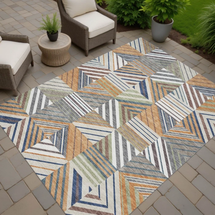 Addison Rugs Chantille Orange ACN2399 5ft. x 7ft.6in. Rect. Rug