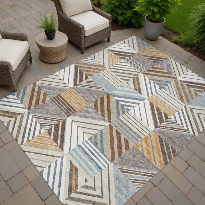Addison Rugs Chantille Brown ACN2399 5ft. x 7ft.6in. Rect. Rug