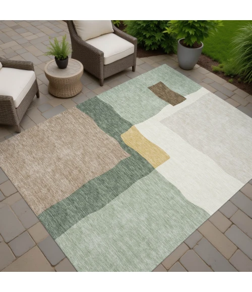 Addison Rugs Chantille Green ACN2400 5ft. x 7ft.6in. Rect. Rug