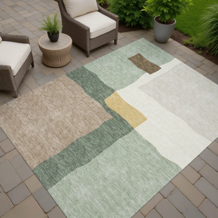 Addison Rugs Chantille Green ACN2400 8ft. x 10ft. Rect. Rug
