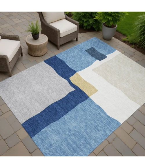 Addison Rugs Chantille Blue ACN2400 5ft. x 7ft.6in. Rect. Rug