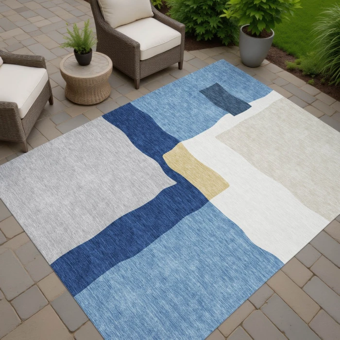 Addison Rugs Chantille Blue ACN2400 5ft. x 7ft.6in. Rect. Rug