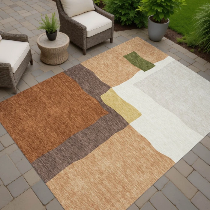 Addison Rugs Chantille Orange ACN2400 8ft. x 10ft. Rect. Rug