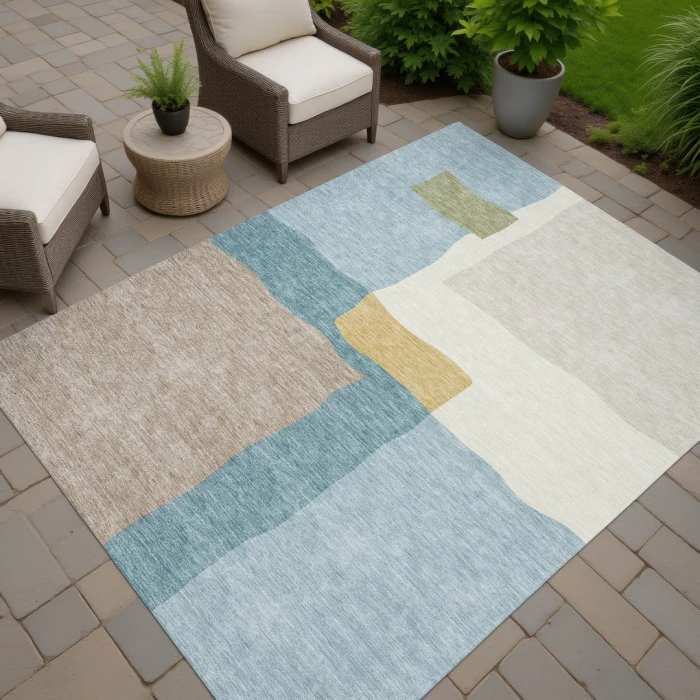 Addison Rugs Chantille Teal ACN2400 8ft. x 10ft. Rect. Rug