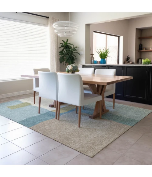 Addison Rugs Chantille Teal ACN2400 5ft. x 7ft.6in. Rect. Rug