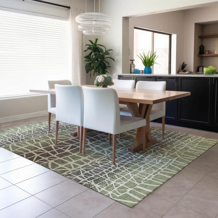Addison Rugs Chantille Green ACN2404 5ft. x 7ft.6in. Rect. Rug