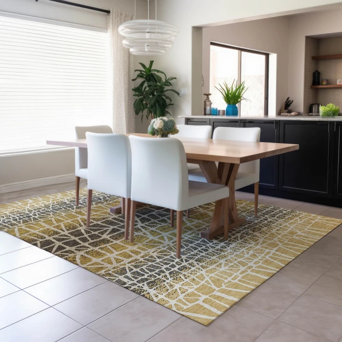 Addison Rugs Chantille Gold ACN2404 8ft. x 10ft. Rect. Rug