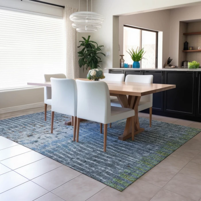 Addison Rugs Chantille Blue ACN2406 9ft. x 12ft. Rect. Rug