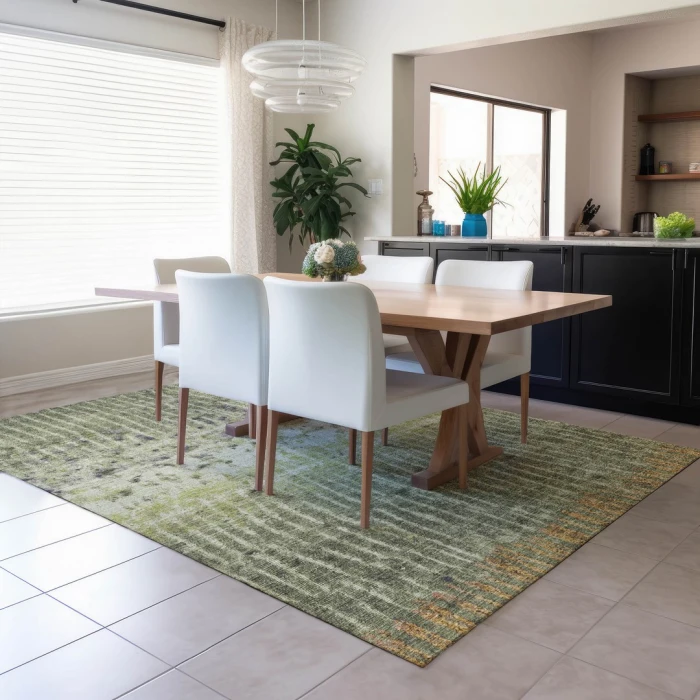 Addison Rugs Chantille Green ACN2406 8ft. x 10ft. Rect. Rug