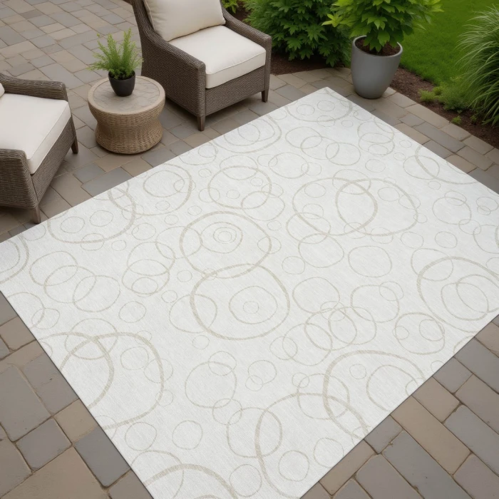 Addison Rugs Chantille Ivory ACN2407 5ft. x 7ft.6in. Rect. Rug