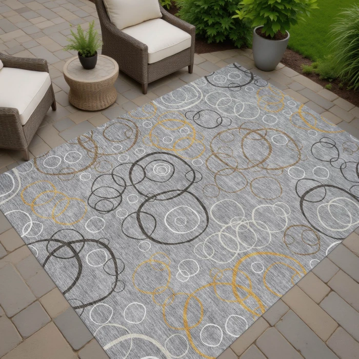 Addison Rugs Chantille Gray ACN2408 5ft. x 7ft.6in. Rect. Rug