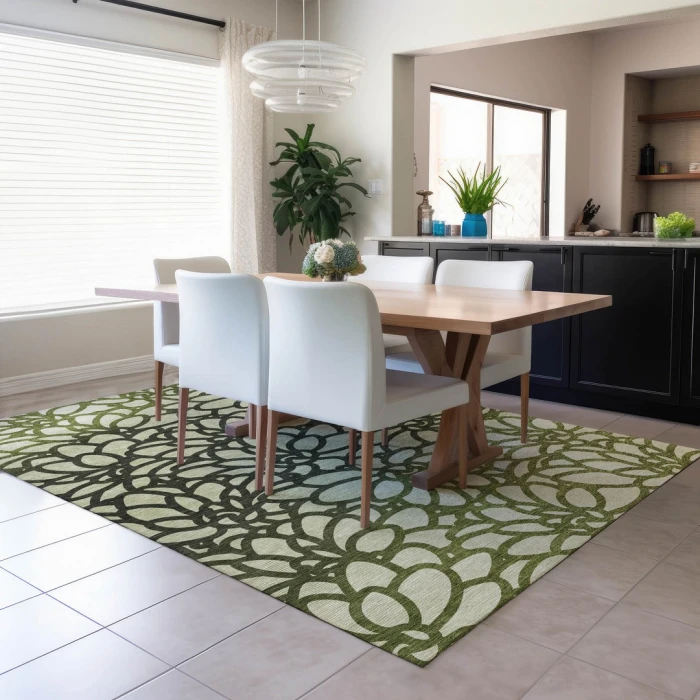 Addison Rugs Chantille Green ACN2412 8ft. x 10ft. Rect. Rug
