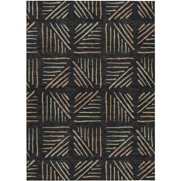 Addison Rugs Chantille Black ACN2413 8ft. x 10ft. Rect. Rug