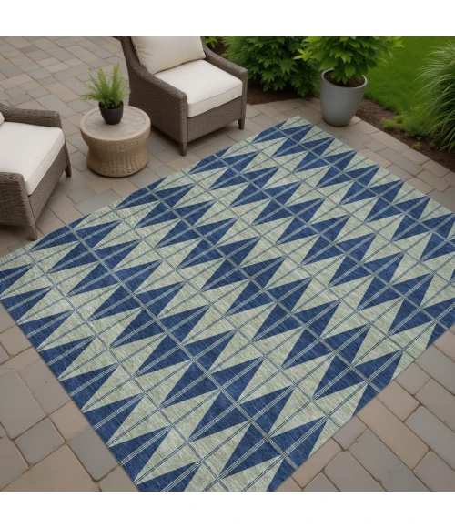 Addison Rugs Chantille Blue ACN2415 8ft. x 10ft. Rect. Rug