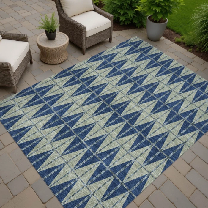 Addison Rugs Chantille Blue ACN2415 5ft. x 7ft.6in. Rect. Rug