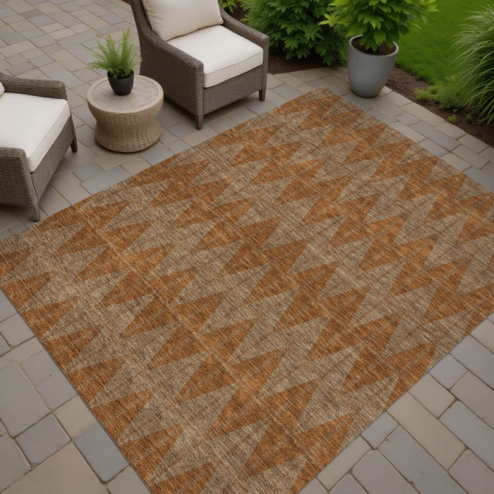 Addison Rugs Chantille Orange ACN2415 5ft. x 7ft.6in. Rect. Rug