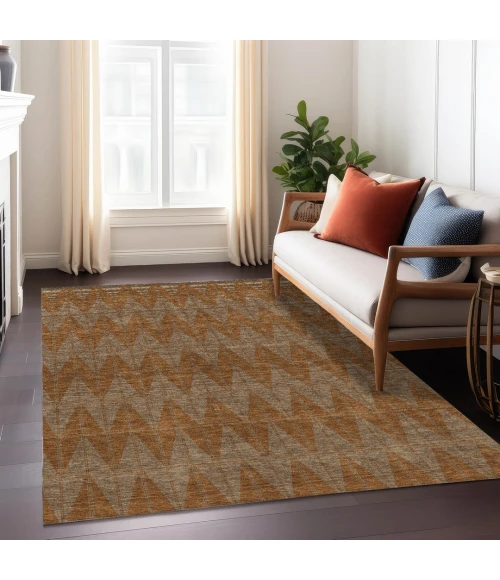 Addison Rugs Chantille Orange ACN2415 8ft. x 10ft. Rect. Rug