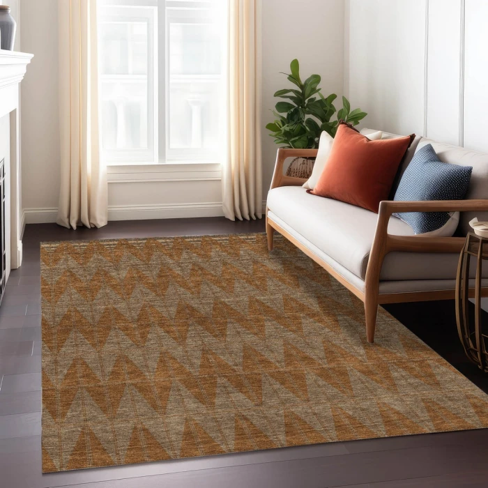 Addison Rugs Chantille Orange ACN2415 5ft. x 7ft.6in. Rect. Rug