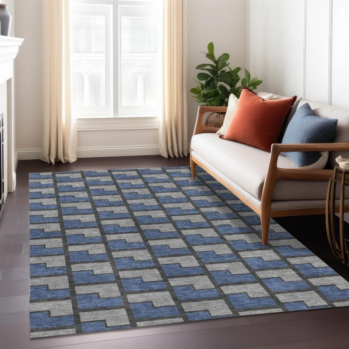 Addison Rugs Chantille Blue ACN2416 5ft. x 7ft.6in. Rect. Rug