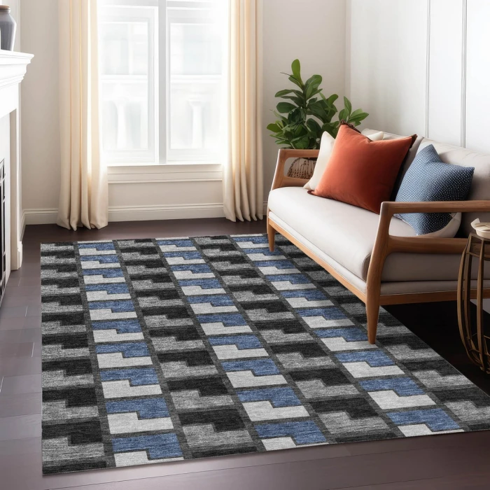 Addison Rugs Chantille Black ACN2417 9ft. x 12ft. Rect. Rug