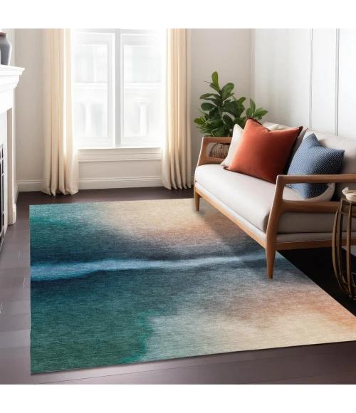 Addison Rugs Chantille Teal ACN2419 5ft. x 7ft.6in. Rect. Rug