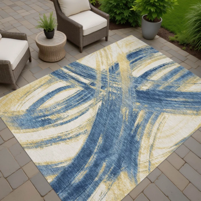 Addison Rugs Chantille Blue ACN2421 5ft. x 7ft.6in. Rect. Rug