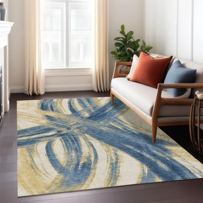 Addison Rugs Chantille Blue ACN2421 5ft. x 7ft.6in. Rect. Rug