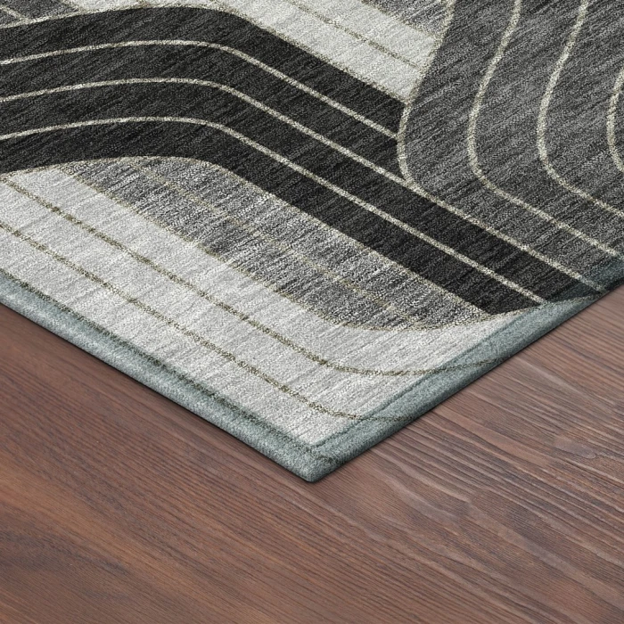 Addison Rugs Chantille Black ACN2422 9ft. x 12ft. Rect. Rug