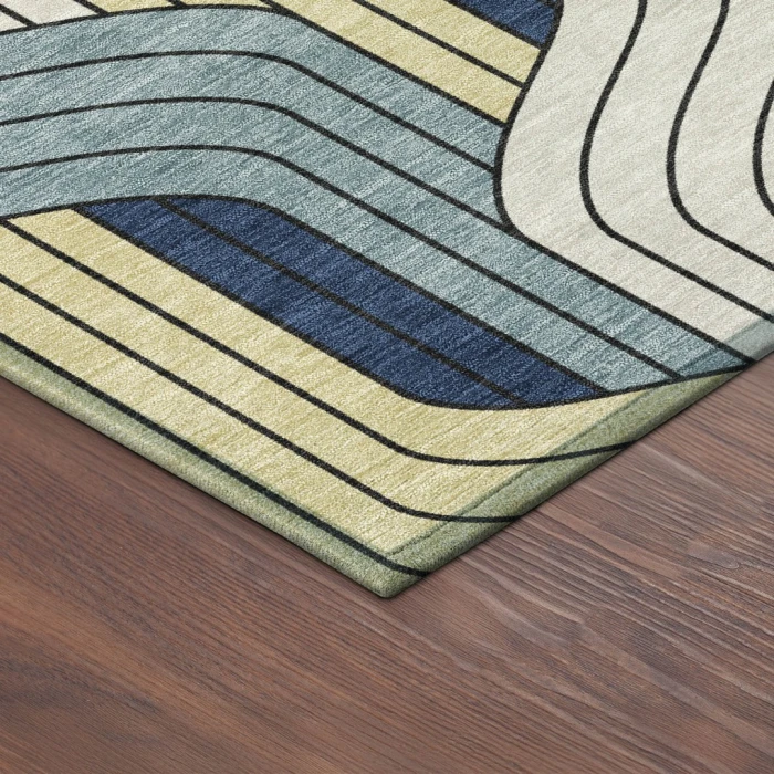 Addison Rugs Chantille Teal ACN2422 5ft. x 7ft.6in. Rect. Rug