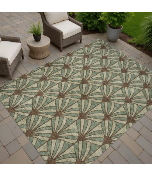 Addison Rugs Chantille Green ACN2426 5ft. x 7ft.6in. Rect. Rug