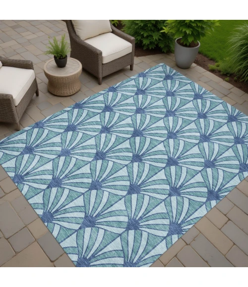 Addison Rugs Chantille Teal ACN2426 5ft. x 7ft.6in. Rect. Rug