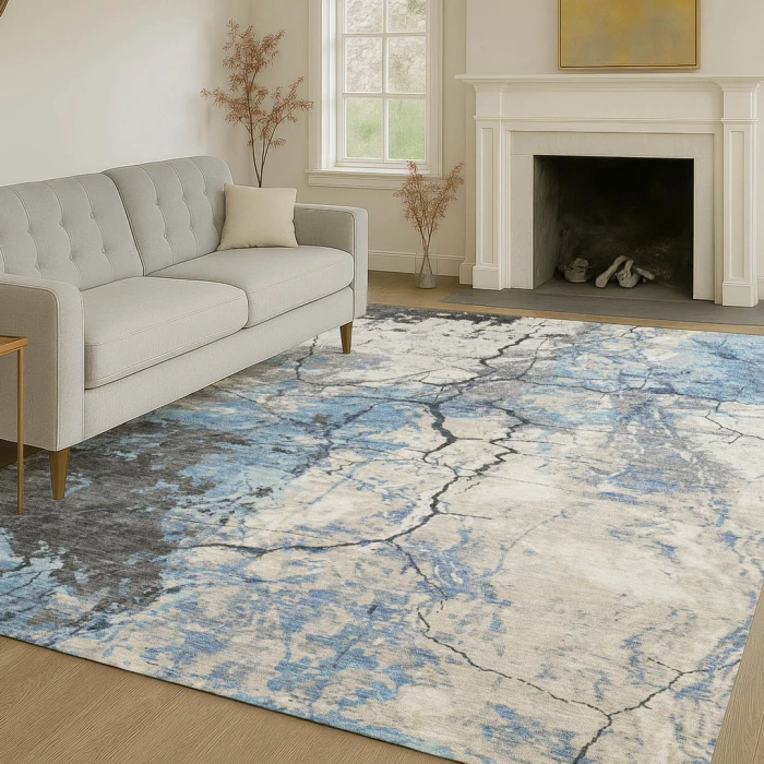 Addison Rugs Chantille Blue ACN2431 5ft. x 7ft.6in. Rect. Rug