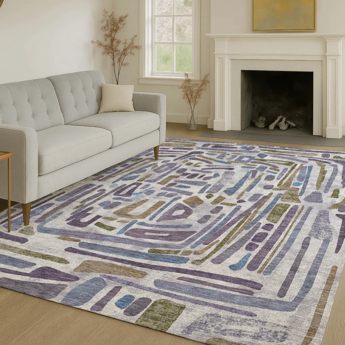 Addison Rugs Chantille Purple ACN2432 8ft. x 10ft. Rect. Rug