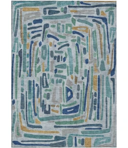 Addison Rugs Chantille Teal ACN2432 5ft. x 7ft.6in. Rect. Rug