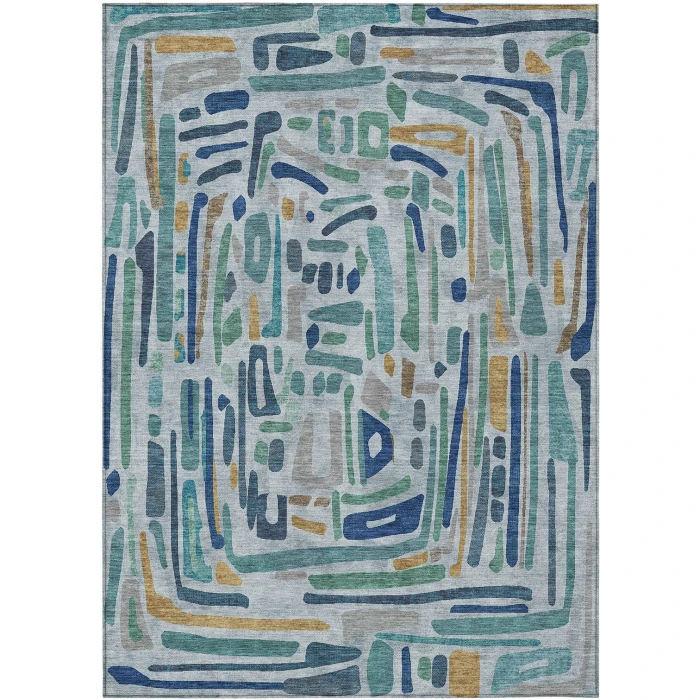 Addison Rugs Chantille Teal ACN2432 9ft. x 12ft. Rect. Rug