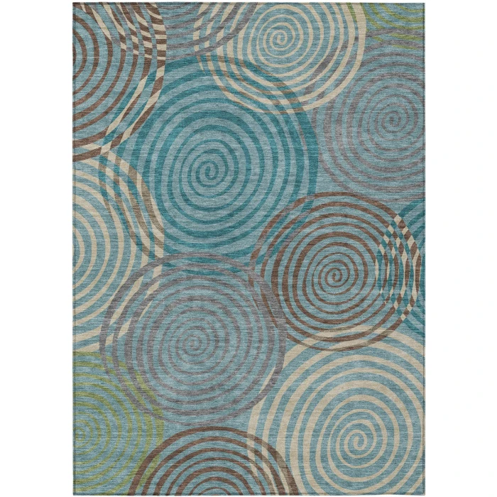 Addison Rugs Chantille Teal ACN2435 8ft. x 10ft. Rect. Rug