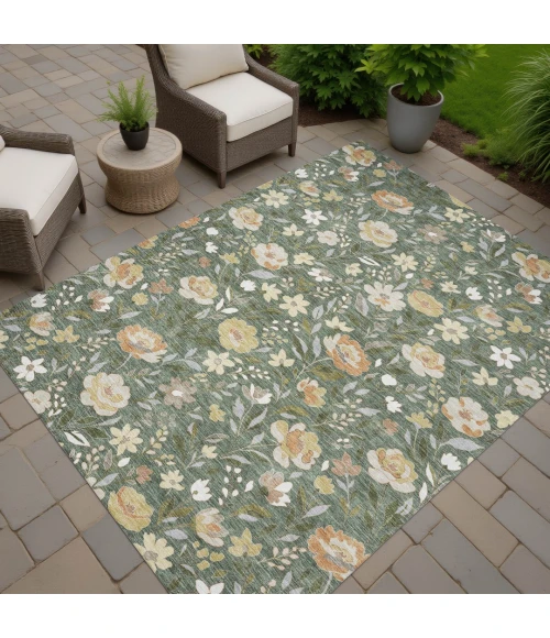 Addison Rugs Chantille Green ACN2438 9ft. x 12ft. Rect. Rug