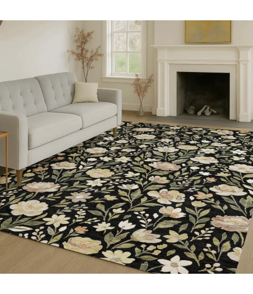Addison Rugs Chantille Black ACN2438 5ft. x 7ft.6in. Rect. Rug