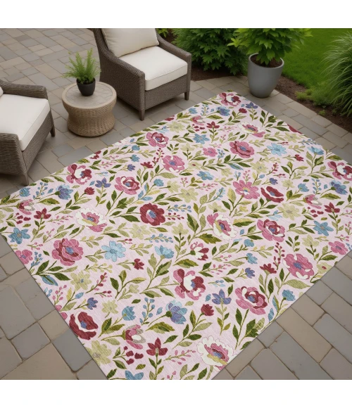 Addison Rugs Chantille Pink ACN2438 9ft. x 12ft. Rect. Rug