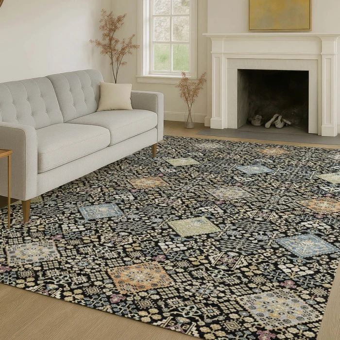 Addison Rugs Chantille Black ACN2440 8ft. x 10ft. Rect. Rug