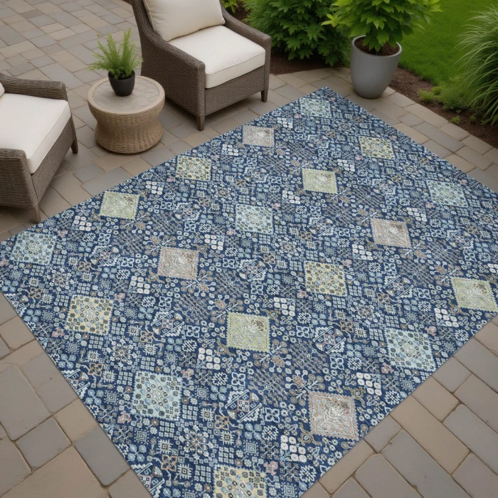 Addison Rugs Chantille Blue ACN2440 9ft. x 12ft. Rect. Rug