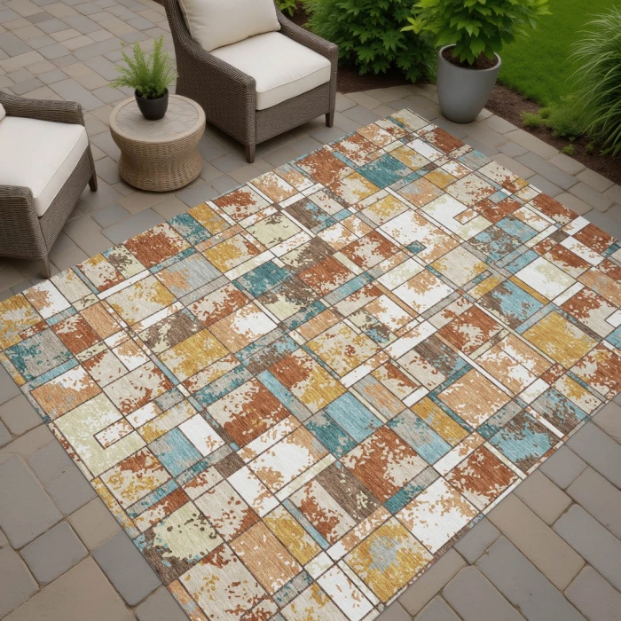 Addison Rugs Chantille Orange ACN2442 5ft. x 7ft.6in. Rect. Rug