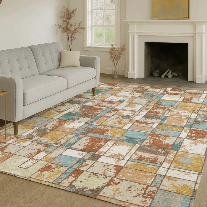 Addison Rugs Chantille Orange ACN2442 5ft. x 7ft.6in. Rect. Rug