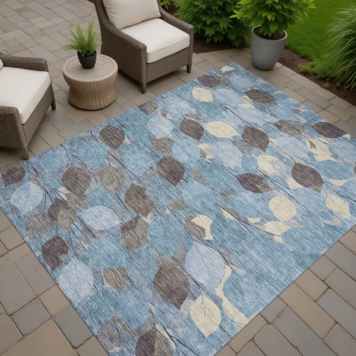 Addison Rugs Chantille Teal ACN2444 8ft. x 10ft. Rect. Rug