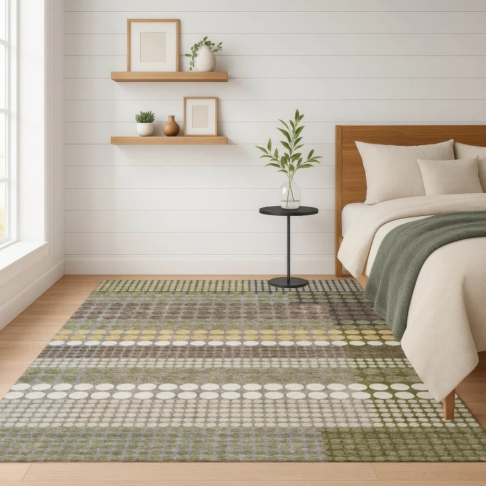 Addison Rugs Chantille Green ACN2445 9ft. x 12ft. Rect. Rug