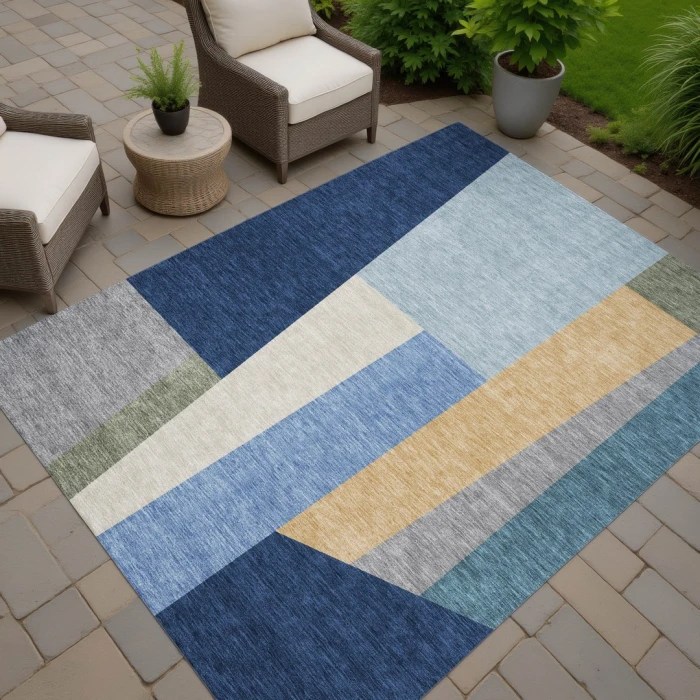 Addison Rugs Chantille Blue ACN2446 9ft. x 12ft. Rect. Rug