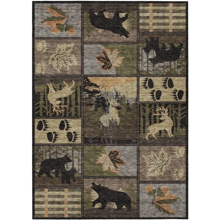Addison Rugs Chantille Black ACN2448 8ft. x 10ft. Rect. Rug