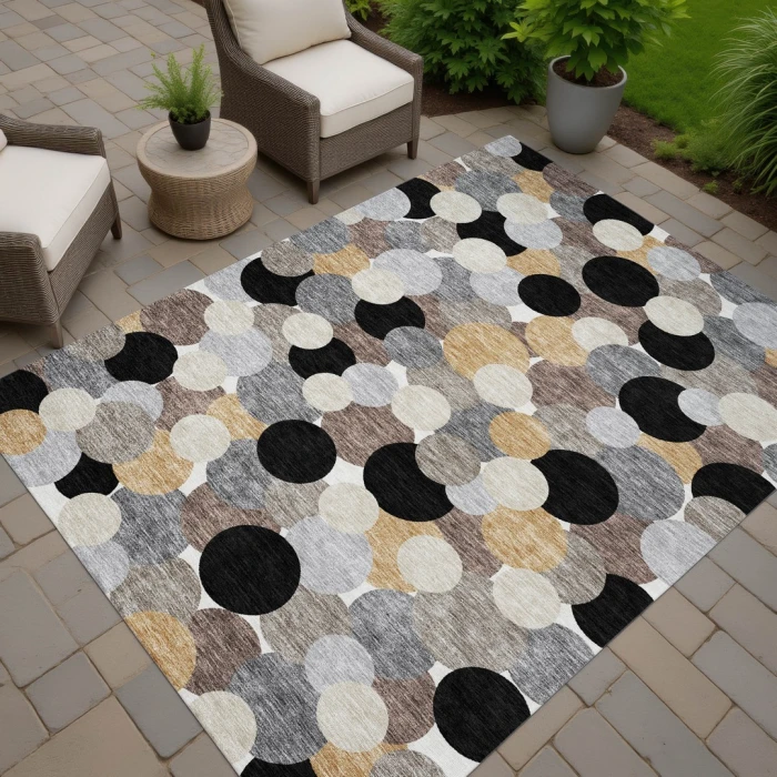 Addison Rugs Chantille Black ACN2450 8ft. x 10ft. Rect. Rug