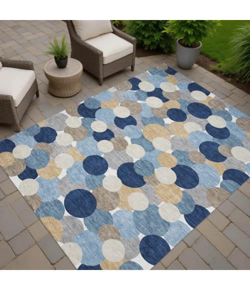 Addison Rugs Chantille Blue ACN2450 5ft. x 7ft.6in. Rect. Rug